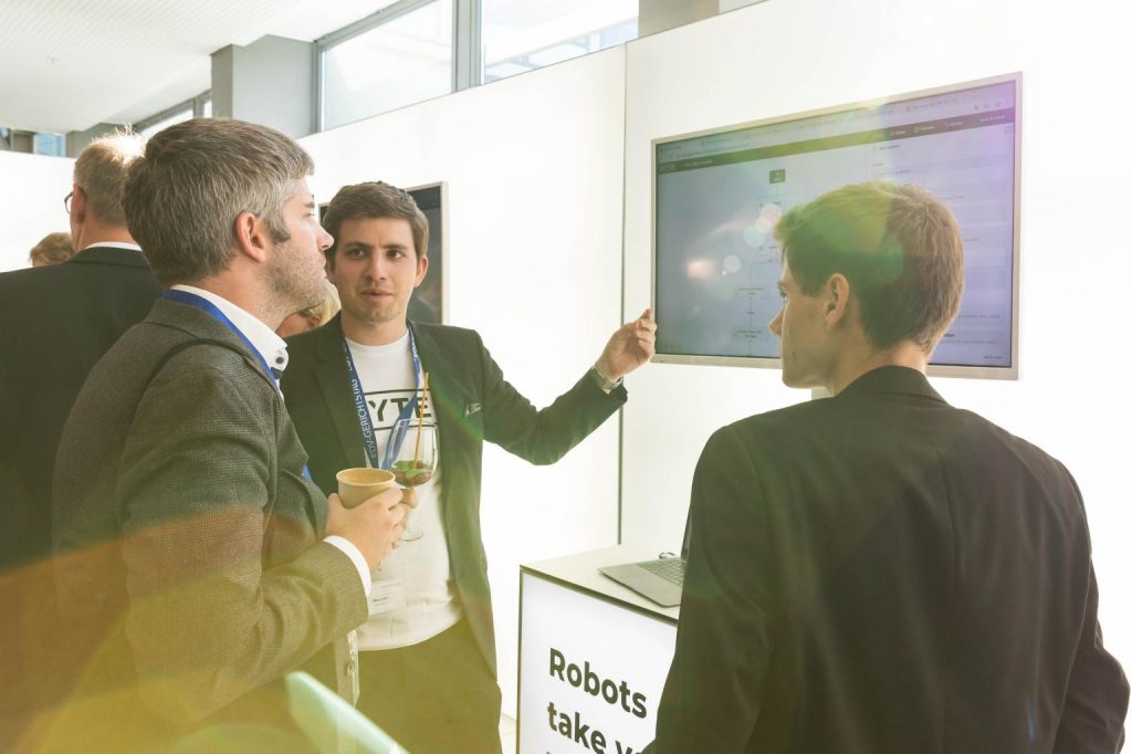 The BRYTER team demonstrating our no-code automation platform at the 2019 EDV-Gerichtstag in Saarbrücken