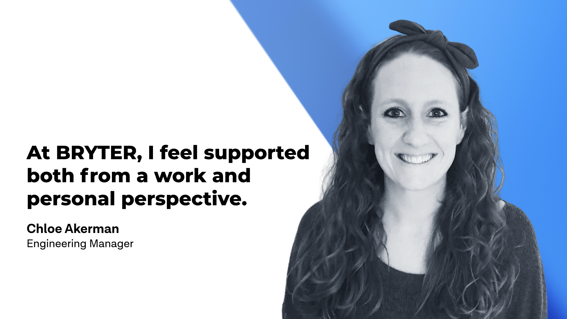 Chloe Akerman, Engineering Manager at BRYTER