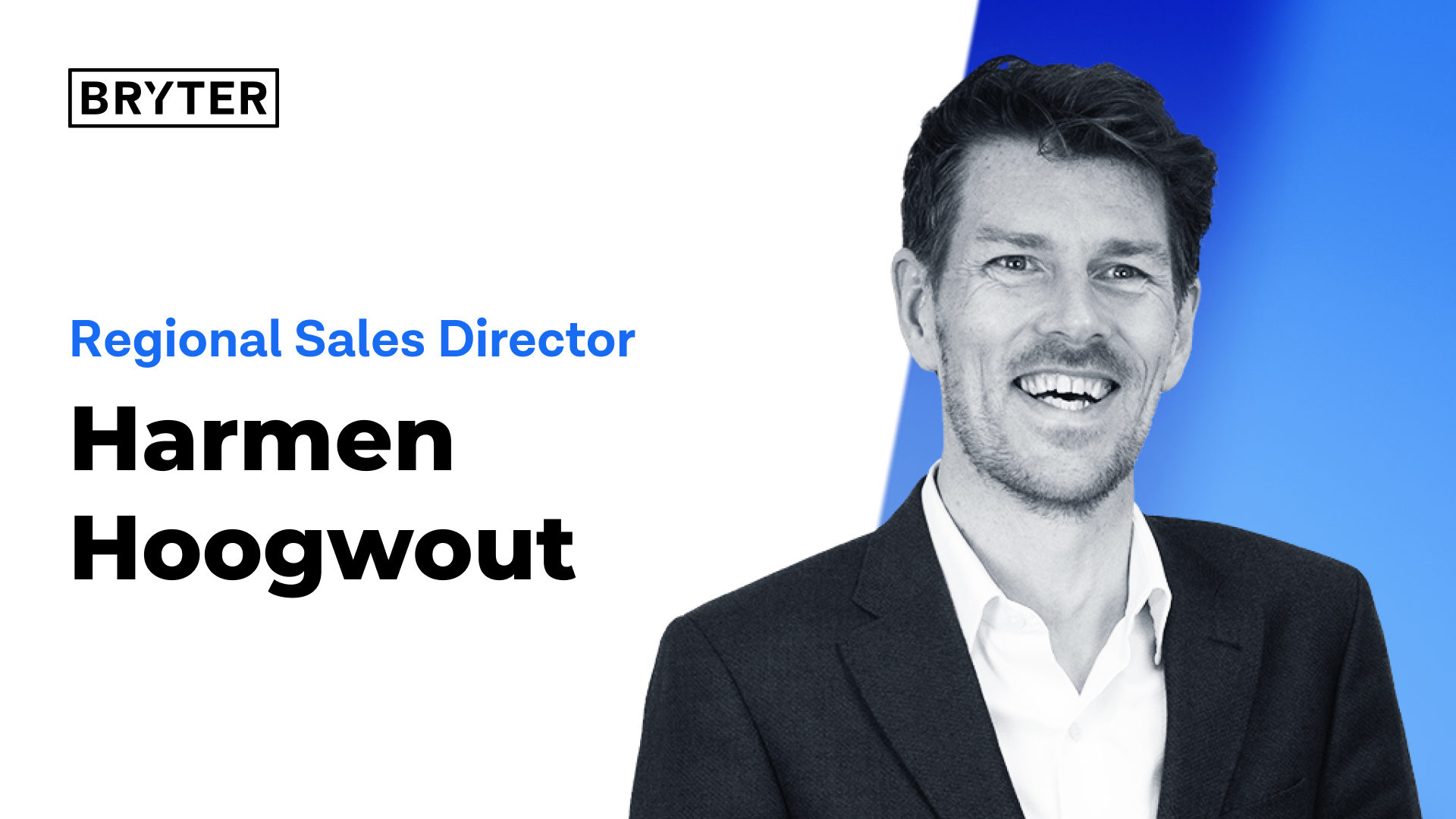 New Regional Sales Director Harmen Hoogwout