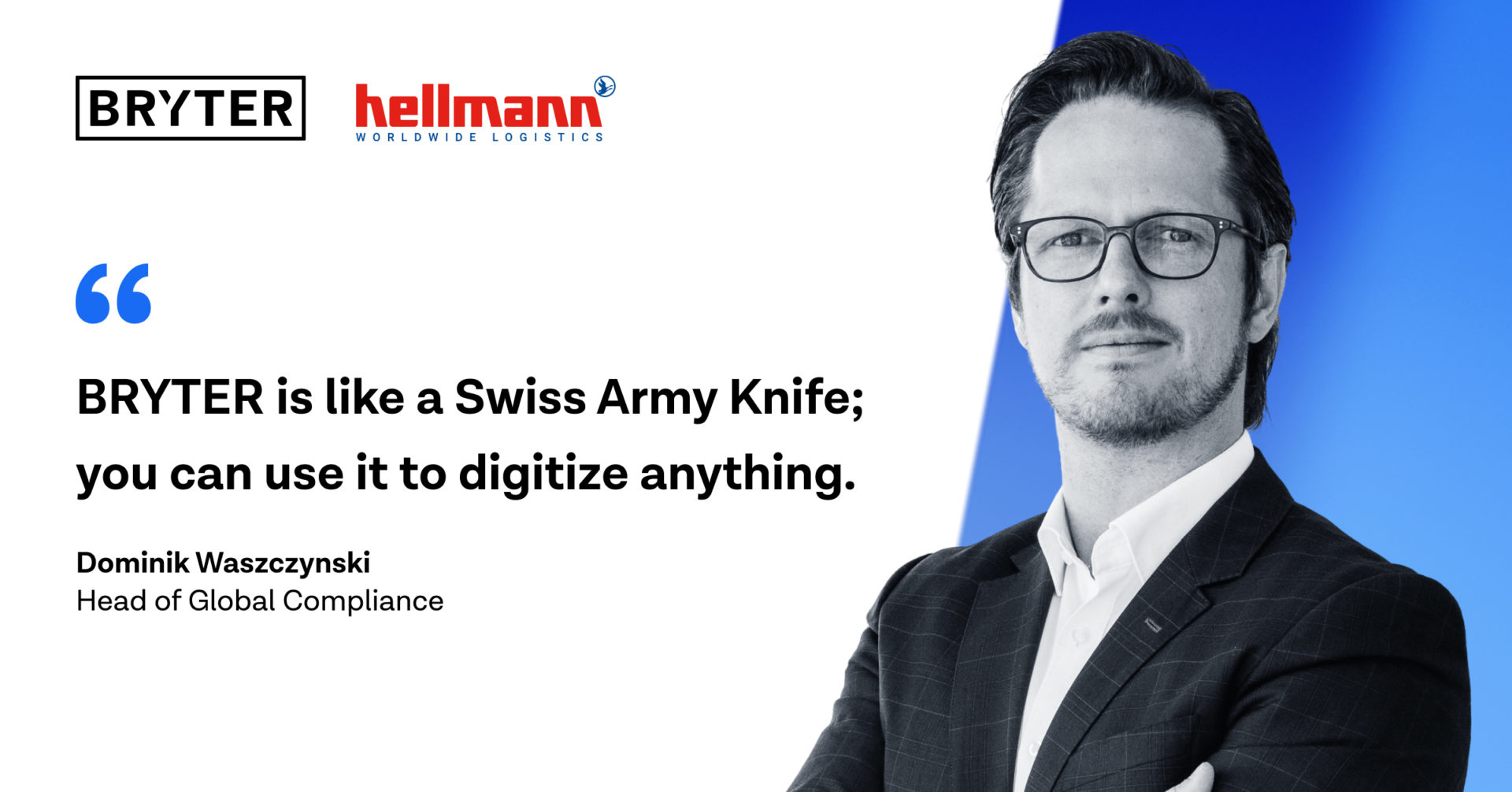 Dominik Wszczynski of Hellmann Worldwide Logistics