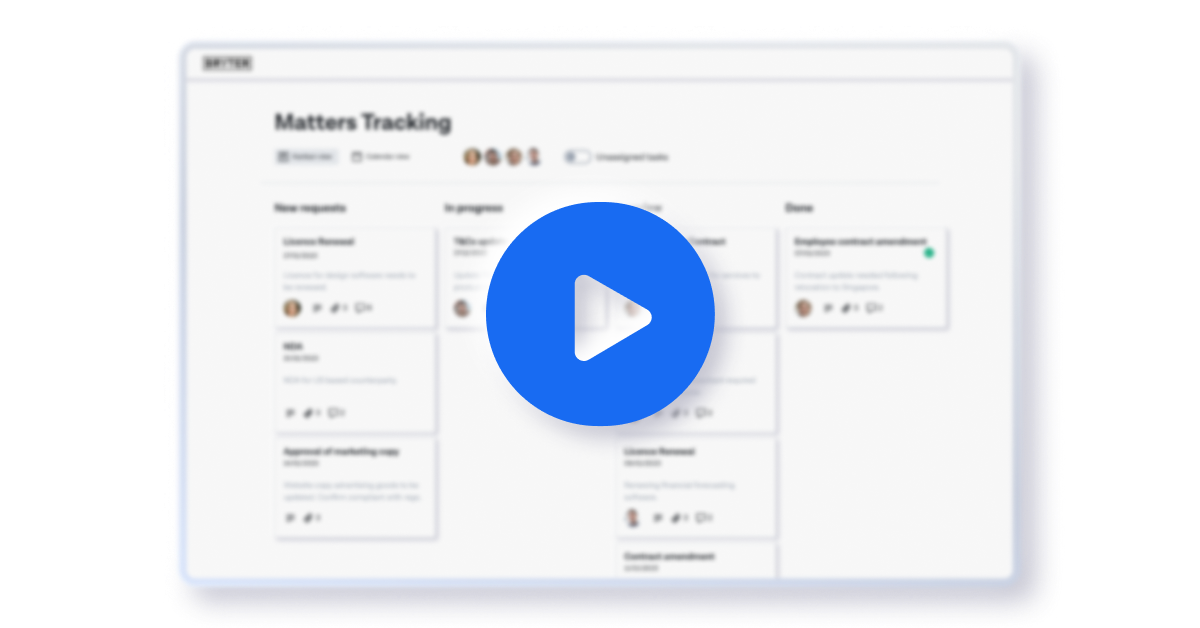 Legal matter management demo